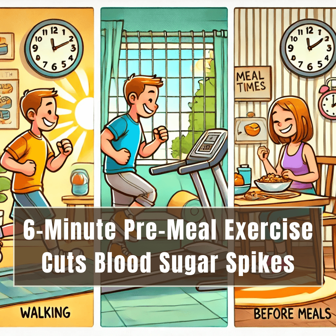 6-Minute Pre-Meal Exercise Cuts Blood Sugar Spikes