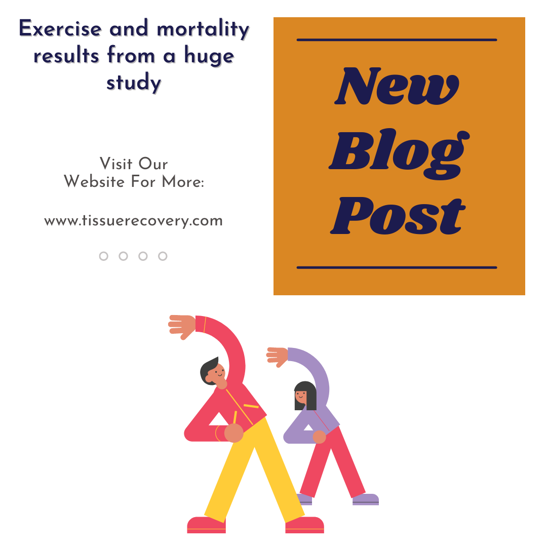 Exercise and mortality, results from a huge study.