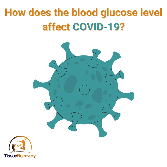 How does the blood glucose level affect COVID-19?