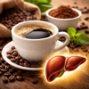 coffee liver health illustration