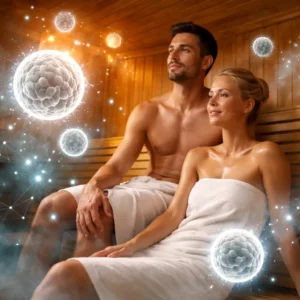 sauna immune system illustration