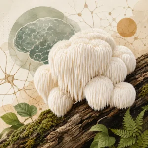 yamabushitake lion's mane brain health illustration
