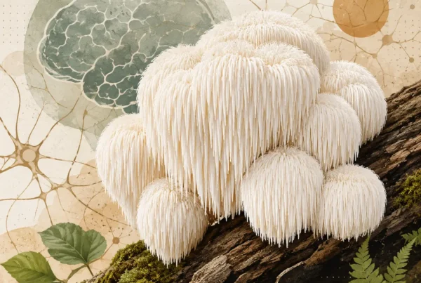 yamabushitake lion's mane brain health illustration