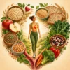 fiber whole grains heart health illustration