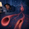 sleep deprivation blood vessels heart health illustration
